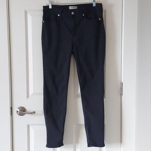 Madewell Black 9" High-Rise Skinny Jeans size 30